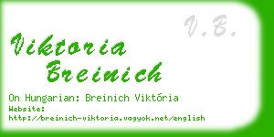 viktoria breinich business card